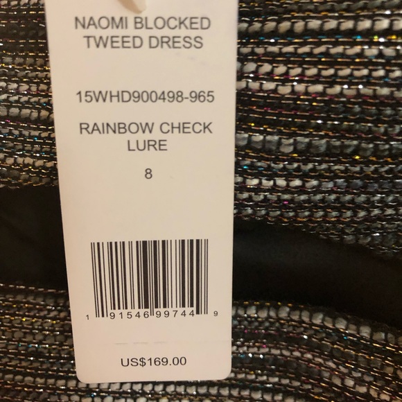 Naomi Blocked Tweed Dress - Picture 4 of 4